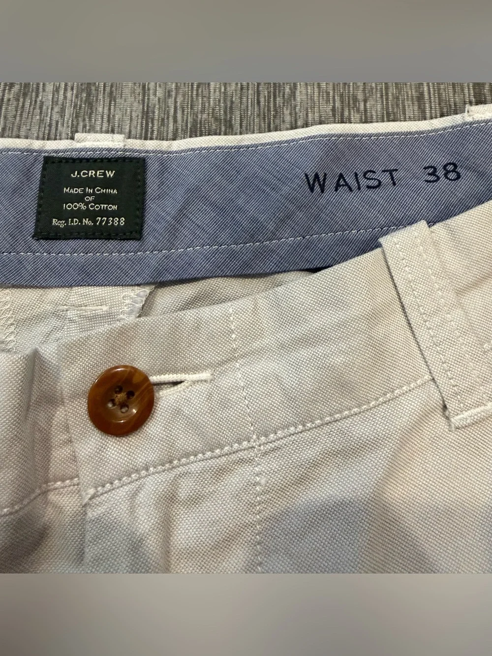 J. Crew Men's Light Beige Flat Front Shorts